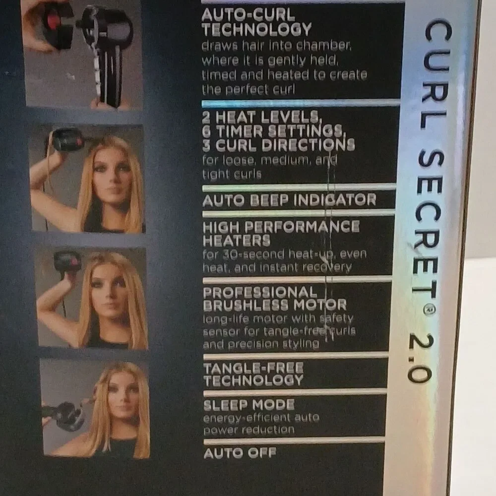 New Open Box Conair Infiniti Pro Curl Secret 2.0 Defined Curls Hair Curling Iron